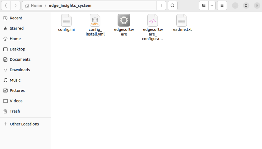 The extracted package view