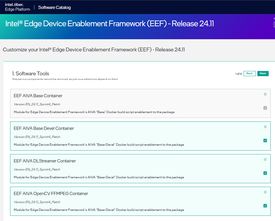 ESH Package customize Page