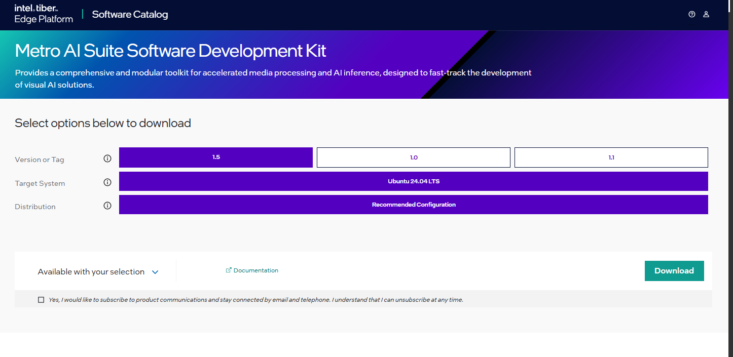 Configure and Download