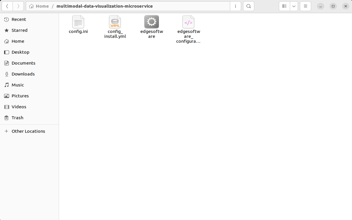 The extracted package view